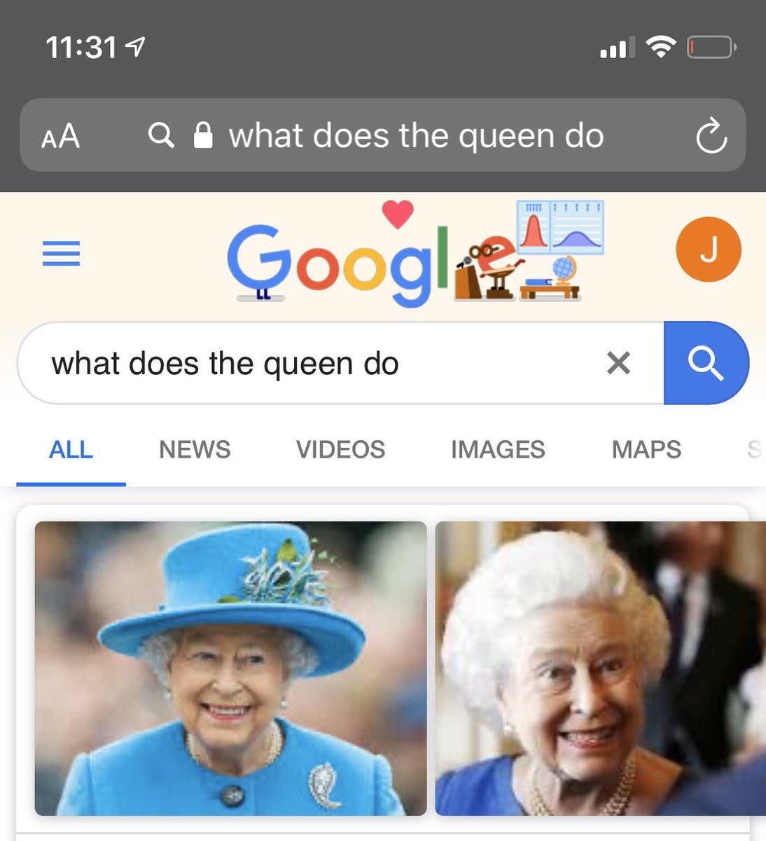 Google search: what does the queen do?