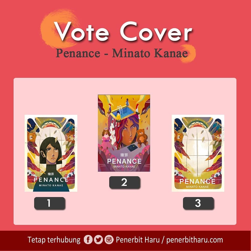 Penerbit Haru On Twitter Bantu Penerbit Haru Mentukan Cover Final Dari Novel Penance Karya Minato Kanae Sensei Karya Sebelumnya Adalah Novel J Lit Best Seller Confenssions Di Sini Min Haru Juga Mau Memperkenalkan