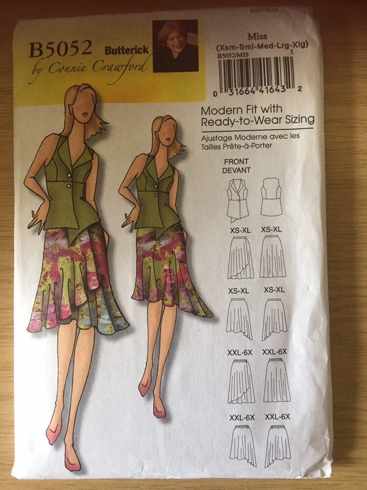 WatsonsVintage's tweet photo. TAKE A PEEK AT THIS FABULOUS SEWING PATTERN available in my #etsy shop: #Uncut #2007 #Butterick by #ConnieCrawford #SewingPattern #NoB5052 for a #Misses'/Women'sVest&Skirt in #SizesXS-Sml-Med-LrgandXL https://t.co/naNO7s5AUv #SkirtPattern #WaistcoatPattern #StandWithSmall https://t.co/UjH40eAFRq