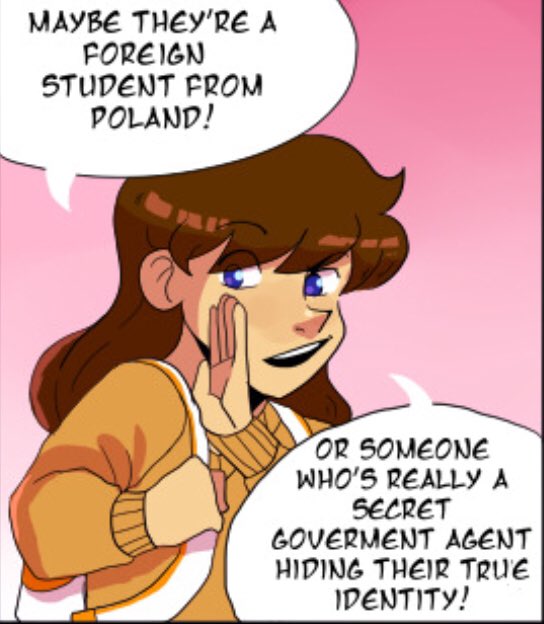 Clar is v cute in this panel. I was referencing a real life person in this panel but that’s all I can say