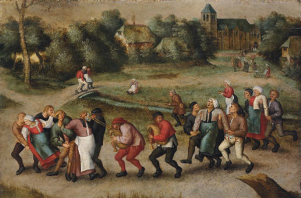 8/12This one started in Aachen, Germany and quickly spread to places as far out as Luxembourg and Italy. In 1418, Strasbourg witnessed its first incident where people danced for days without food or water before dropping dead.