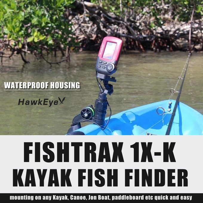 HawkEye Electronics on X: The FishTrax 1X-k Kayak Fish Finder is