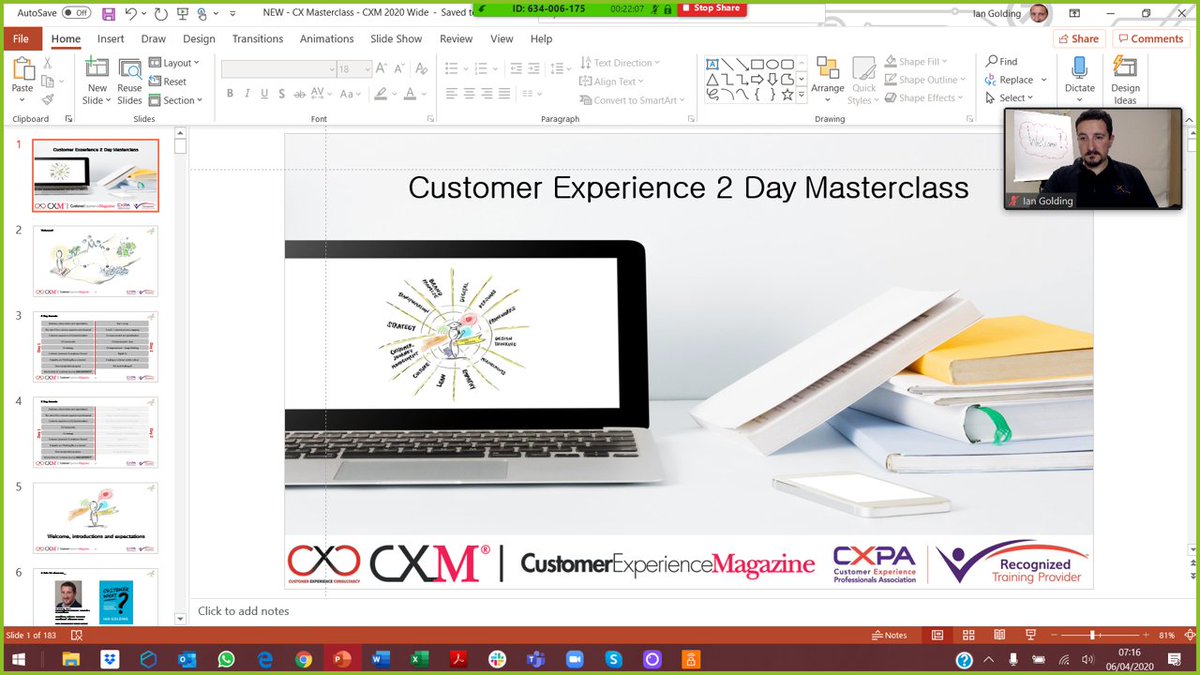ijgolding's tweet photo. Today is a day of 'firsts' for me - my first ever completely virtual #cxmasterclass - I am very much looking forward to sharing knowledge with an international audience live and online in collaboration @awardsinter & @TheCXMagazine
#CX https://t.co/FDufK62EOz