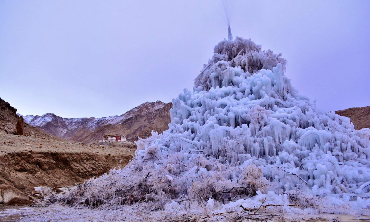 Thread- Ice Stupa of Ladakh-