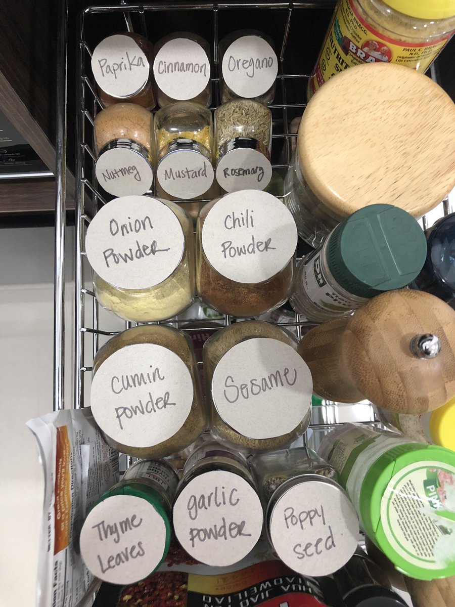 wanderlustwlee's tweet photo. Re-organized my spices. It’s inexplicably satisfying. #TrueVirgo https://t.co/FyzoZZWh7H