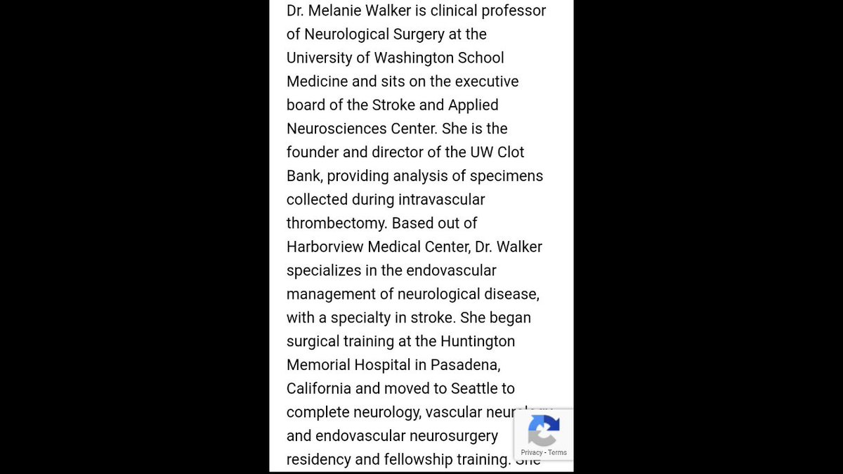 Melanie is the Founder and Director of UW Clot Bank (blood bank)... https://neurosurgery.uw.edu/bio/melanie-walker-md