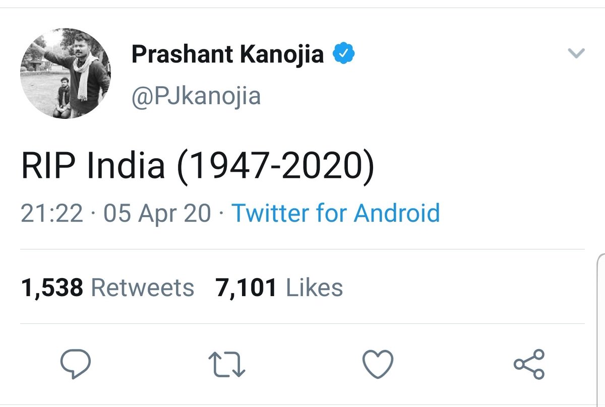 MODIfied_SKP's tweet photo. A vry strict action has 2b taken against this Bloody Bastard. @TwitterIndia U hv 2suspend his ac, @HMOIndia this is serious.
Hw dare can he write something like this? These kind of scums r d bigger threat than #Covid19India

@PJkanojia फट गई क्या?

@ARanganathan72 @RatanSharda55 https://t.co/vVXGhkdnSw