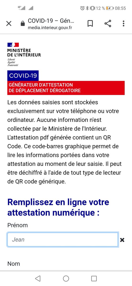 L'#Attestation de déplacement dérogatoire est disponible sur #Smartphone📳

#coronavirus 😷#covid19 #attestationdedeplacementderogatoire #attestationdedeplacement

➡️media.interieur.gouv.fr/deplacement-co…