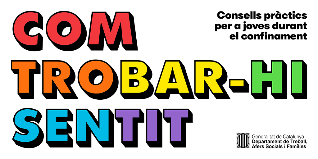 joventutcat's tweet photo. 📗 Nova #guia 'Com trobar-hi sentit' amb consells pràctics per a joves durant el confinament. 
→ Treballa els teus sentiments i emocions 
→ No estem sols/es, ni a casa ni a fora 
→ Aprofita i aprèn a generar emocions positives 
👉 https://t.co/Nl1RnBoVKS https://t.co/g9aux23iIG