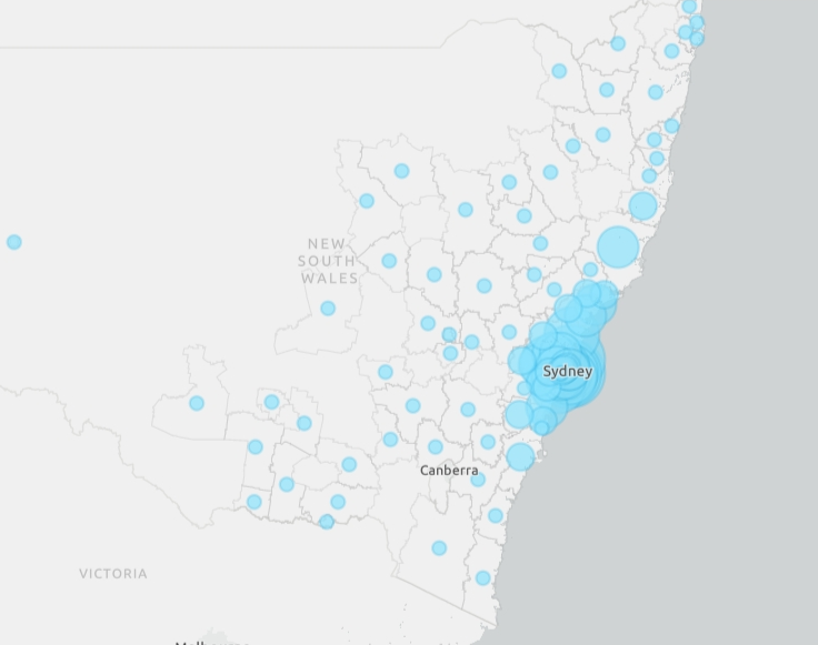 cbhorley's tweet photo. Instead of critiquing the bad #covid19AUS maps, I rolled my own: Latest NSW LGA case count. Move around to locate your LGA.
https://t.co/YG3OHyi7Rb
S/O @SimonGIS for providing data via ArcGIS online https://t.co/rLaojh21DJ