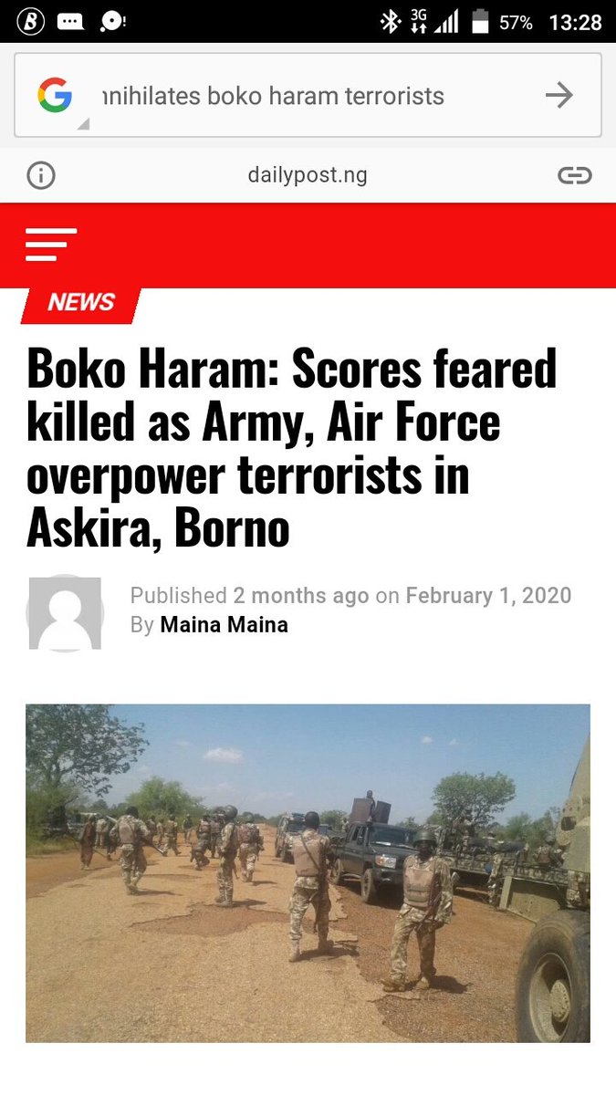 15. Them with their propaganda. The Nigerian Army been killing BHTs for eternity now but you never believed nor have you hail them d way you do the Chadians for finally playing their part. There has been calls for ages on d Chadians to flush out d terrorists who were using