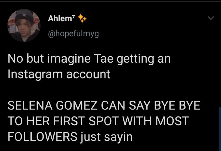 YOU LITERALLY HATE SELENA GOMEZ WHAT'S WRONG WITH YOU. CAN YOU STOP COMPARING BTS TO OTHER CELEBRITIES.