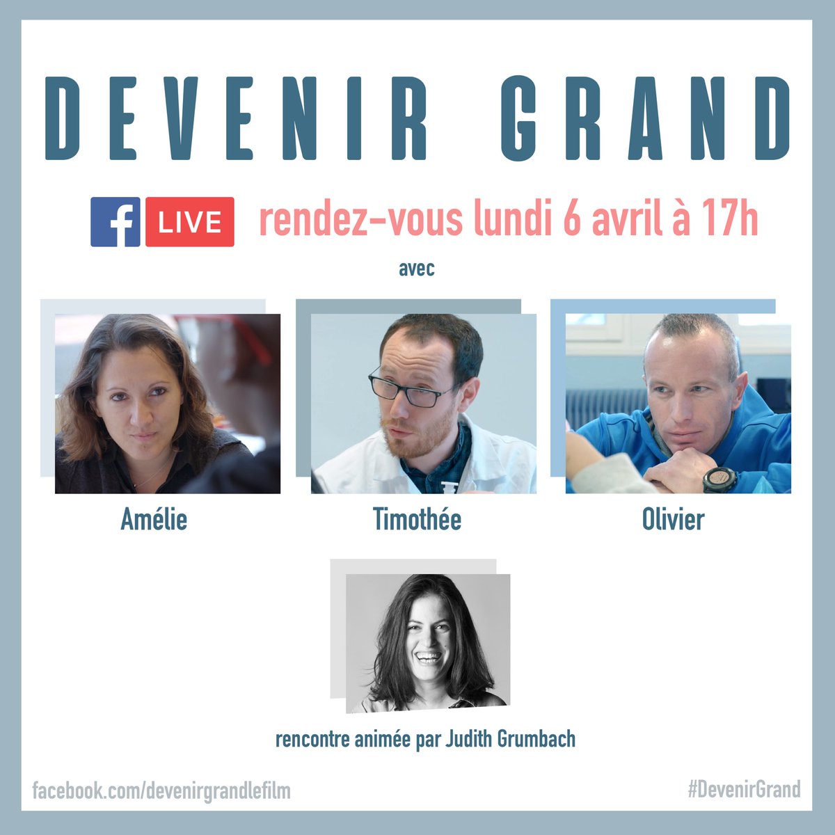 Rendez-vous à 17h sur facebook pour un live exceptionnel avec les enseignants du film <a href="/DevenirGrand_/">Devenir Grand</a> ! facebook.com/devenirgrandle… @France2tv