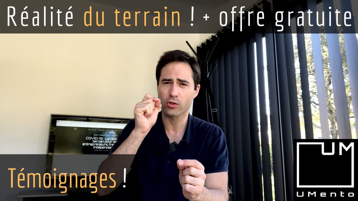 Voilà pourquoi je pense que nous ne sommes qu'au début des conséquences économiques + OFFRE SOLIDARITÉ GRATUITE ET SANS ENGAGEMENT.
Je vous fais des retours réels du terrain sur ce qui se passe pour les #entrepreneur , #independant , #freelances .

youtu.be/GY_rUdqwnqo