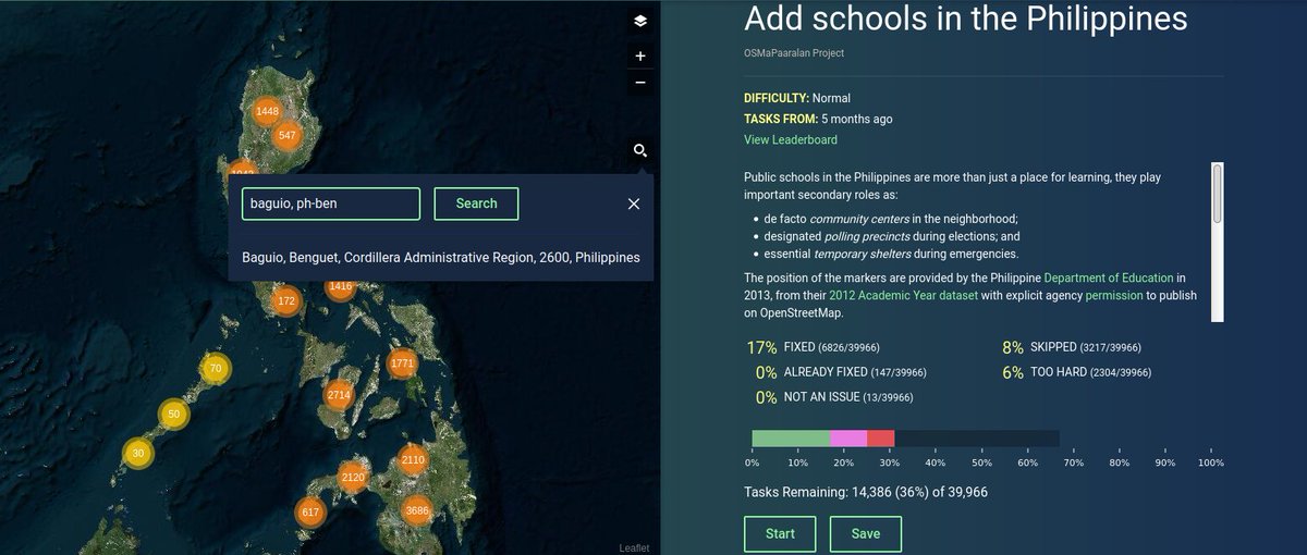 MapAmorePH's tweet photo. join us this Wednesday evening, 19:30 (UTC +8) as #WeMap schools using #OpenStreetMap through the #OSMaPaaralan session. You'll also learn about the #MapContrib tasking manager.

For details, visit: https://t.co/vEpC9Fhtwd (2/2) https://t.co/xcokhzuSr1
