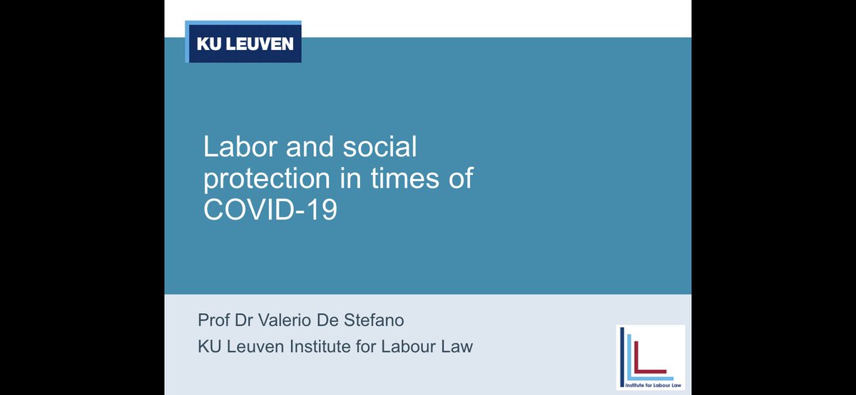 I created this class about “Labour and social protection in times of Coronavirus” and i thought to share a video of the class too, to start a discussion on labour regulatory responses to the COVID 19 Here it is 