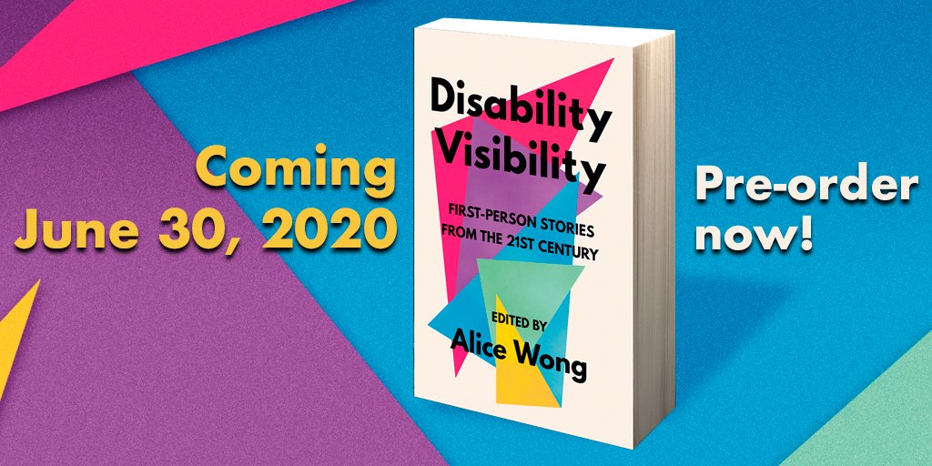 📢 Available for pre-order now! Disability Visibility: First-Person Stories from the Twenty-First Century, published by @vintagebooks June 30, 2020 Edited by @SFdirewolf, Founder of @DisVisibility penguinrandomhouse.com/books/617802/d… #ADA30 #DisabilityVisibility #OwnVoices #CripLit