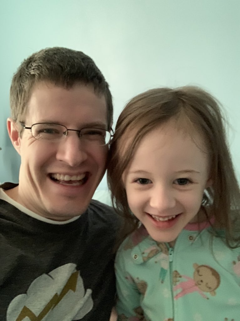 mikesir87's tweet photo. I have a daughter who wakes up and immediately tells me, “I haven’t had tickles yet today!” Then, makes me tickle her just so she can laugh. She’s crazy, but has made me think about how I can start each day on a positive note. #LessonsFromKids https://t.co/0PU9yA2bJV