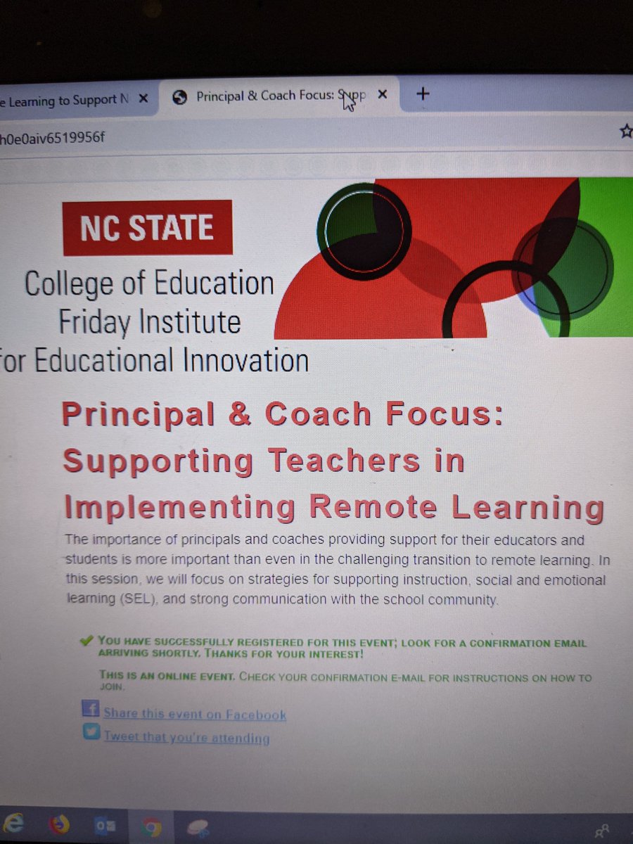 KgturnerErlyLnr's tweet photo. Excited to attend several webinars offered through @NCStateCED #wsfcsearlylearning @AshleyAcademy @TeamCLMS @DiggsLatham @EastonElemWSFCS @ForestPark_ES @IbrahamES @CardinalPride16 @smithfarmes @KBendheim https://t.co/arzPMwgSUS