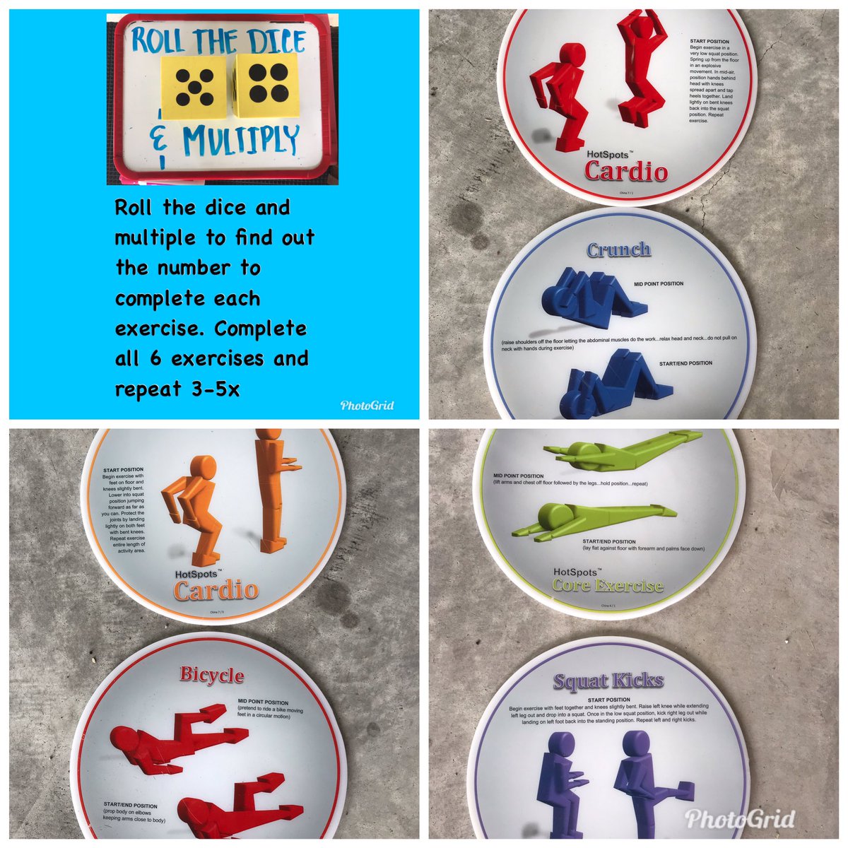 Good Morning TMS! Get morning today with this fun dice workout @TimberviewMS <a href="/alishacole32/">Alisha Cole</a>