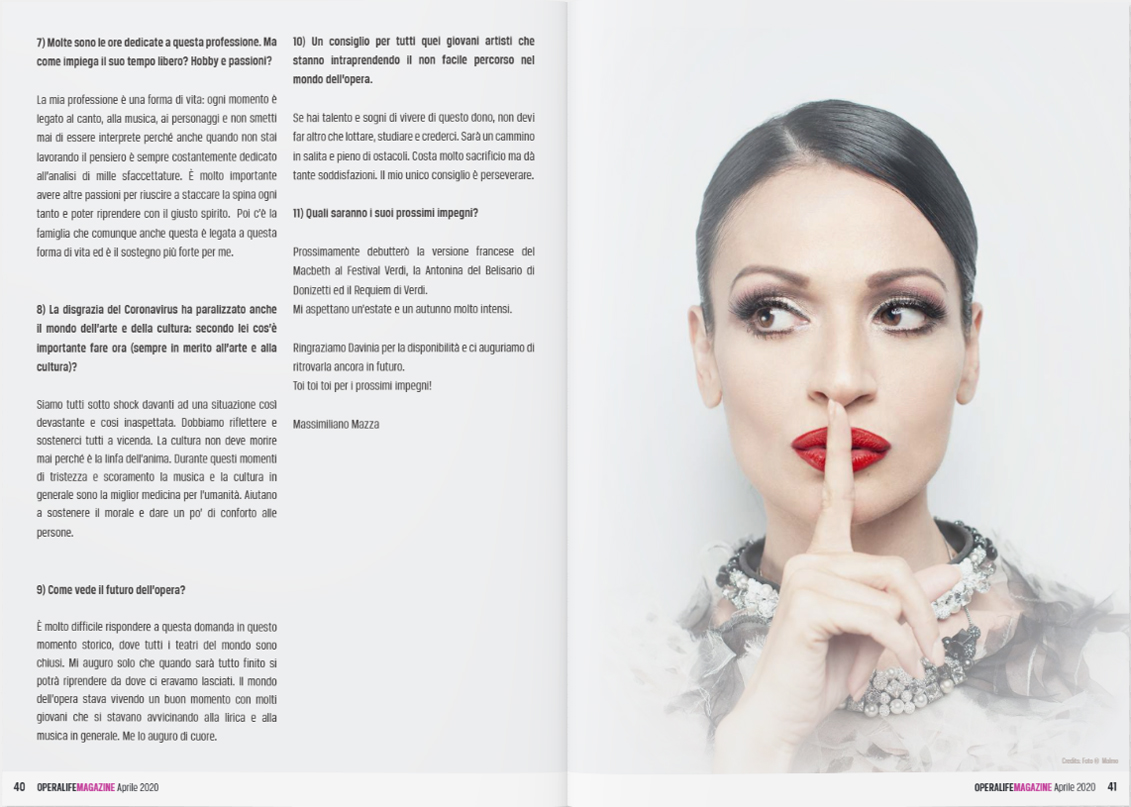 DaviniaRod1's tweet photo. Grazie a Massimiliano Mazza e a tutto il team di @OperaLifeIT per questa bellissima intervista. #DaviniaRodriguez #Soprano https://t.co/Uv1YPsxb92