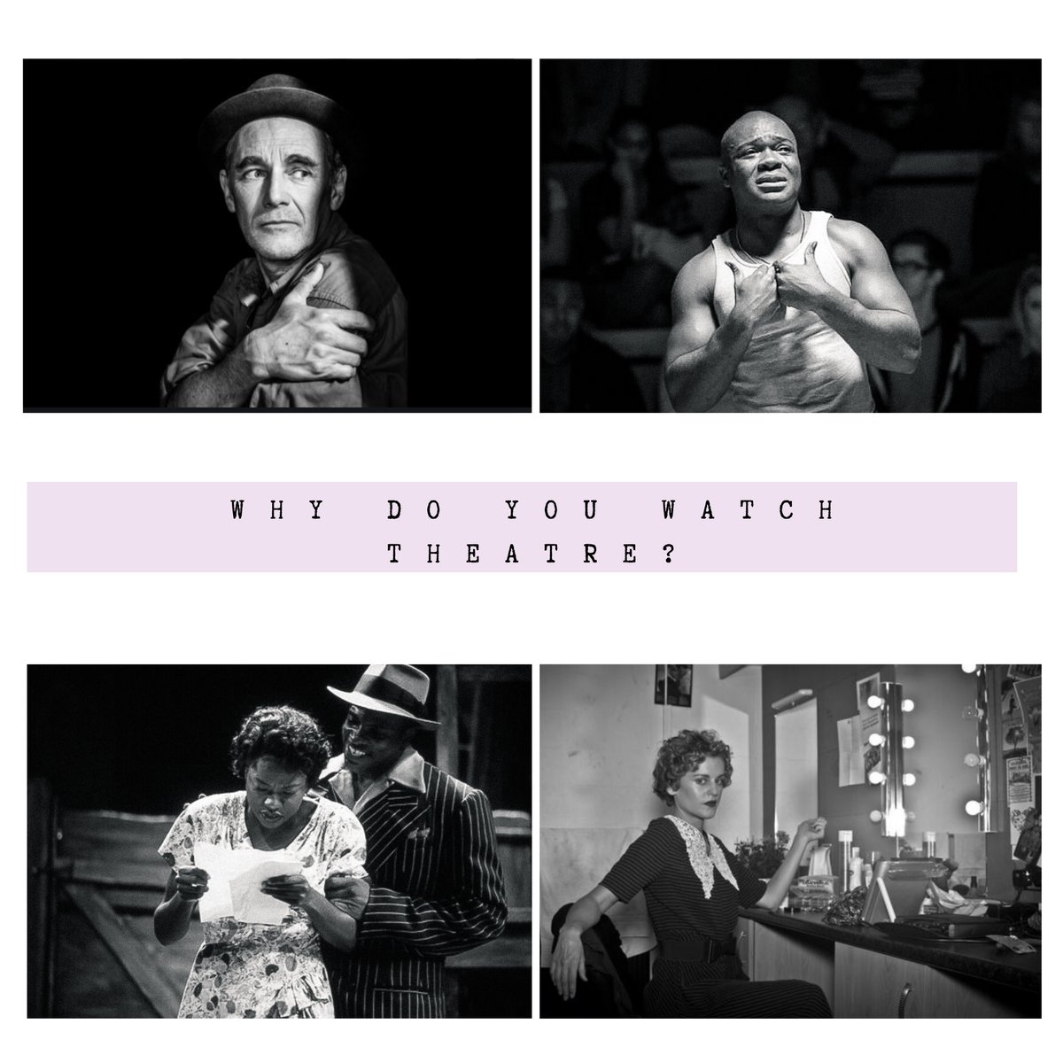 Sat at home missing our beloved theatre? Help us out and let us know why YOU watch theatre