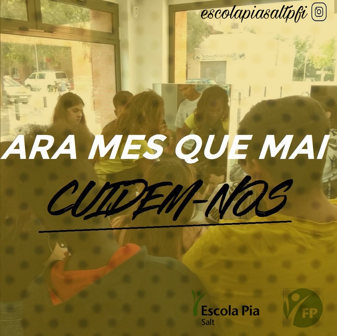 EscolaPiaSaltFP's tweet photo. Un alumne ens ha fet aquest cartell i aquí el teniu #quedatacasa #PFI #imatgepersonal #forneria #pastisseria https://t.co/zMkfNu27gM