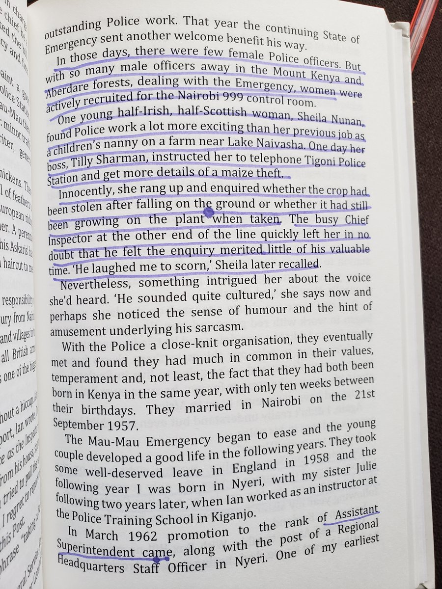 White women were hired in the  #KenyaPoliceForce.White officers were deployed to kill the freedom fighters and the women were assigned to answer emergency calls and clerical work. Askaris wives were also hired but their job was to do menial work just like their "police" husbands.