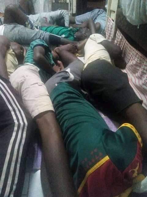 BohHerbert's tweet photo. #Cameroun has abducted, deported & jailed tens of thousands of #Ambazonian political prisoners and prisoners of war in dehumanizing conditions where #COVID19 will spread like a wildfire. #FreeAllPoW. #FreeSouthernCameroons. #Independence or #Resistance4Ever. https://t.co/s9MRK6EkCs