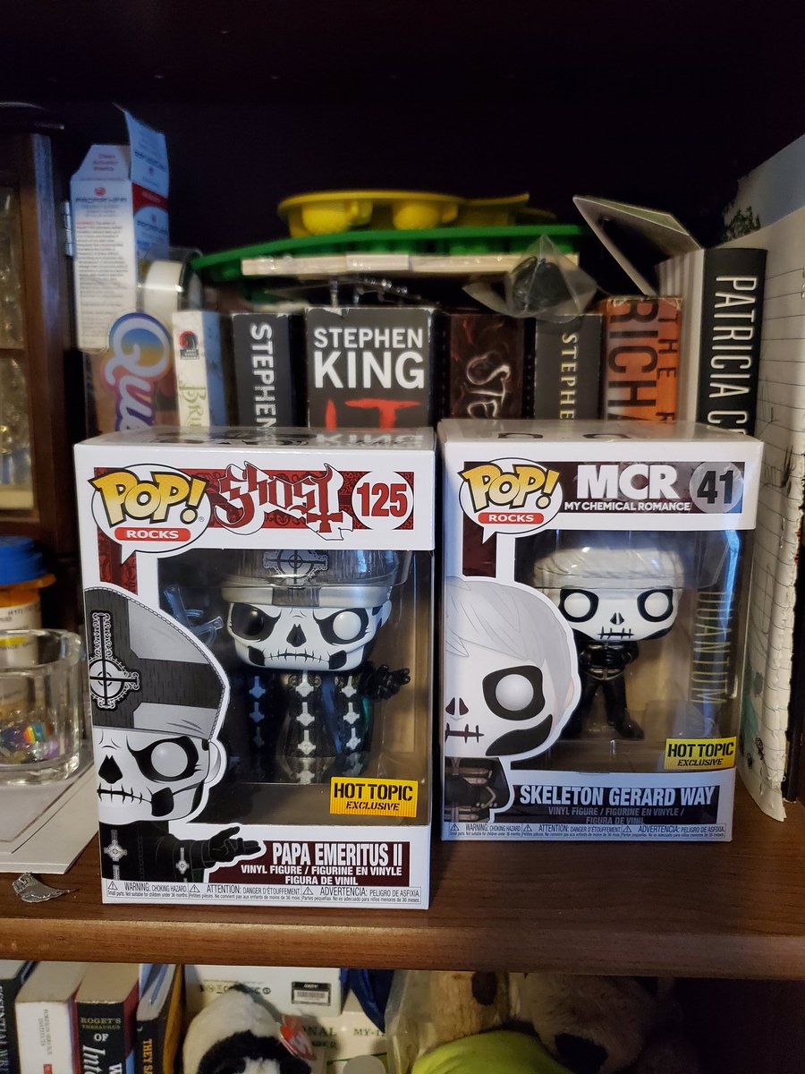 Other than my Black Philip pop, the only other two that I own are from my two favorite bands, <a href="/MCRofficial/">My Chemical Romance</a> from back in my high school days, and <a href="/GhostBcOfficial/">Ghost Bc</a> from my current Satanloving days. All I need is Momo from Persona 5. #hailsatan #jointheblackparade <a href="/BlackMassAppeal/">BlackMassAppeal</a>