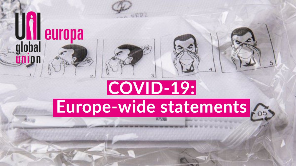 UNI_Europa's tweet photo. #COVID19: an international crisis needs international solutions.

We've been stepping up the international response with both our European social partners at sector-wide level and within individual multinational corporations.  

➡️ https://t.co/4RPtlnCCec ⬅️ https://t.co/y6XL05d3a0