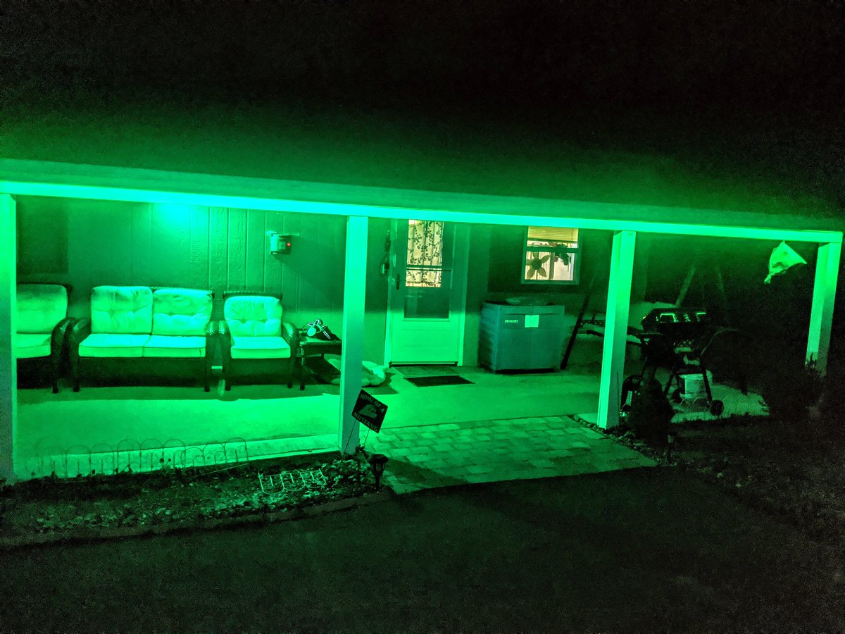 I'm lighting my house green in support of all who have been impacted by Covid 19.  I'll keep it green until the quarantine is lifted.  
#HealthyAtHome 
#greenforcovid19