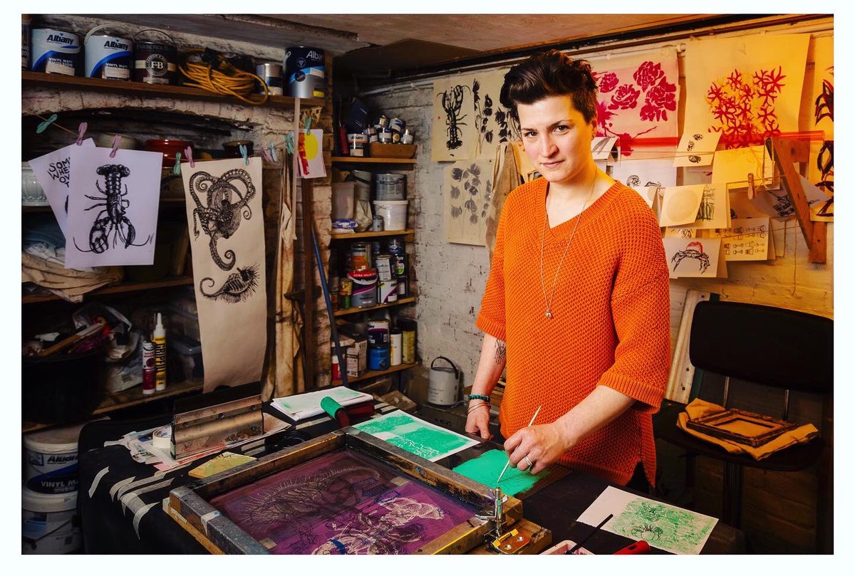 sheradondublin's tweet image. Continuing the local creatives series. This is Gem, owner of Turquoise Gem Textiles (@TGTextiles) in Broadstairs. A fantastic illustrator, screen printer, maker of bespoke prints, lovely textiles and her very own brand of wrapping paper. #shoplocal #broadstairs #Creative #prints