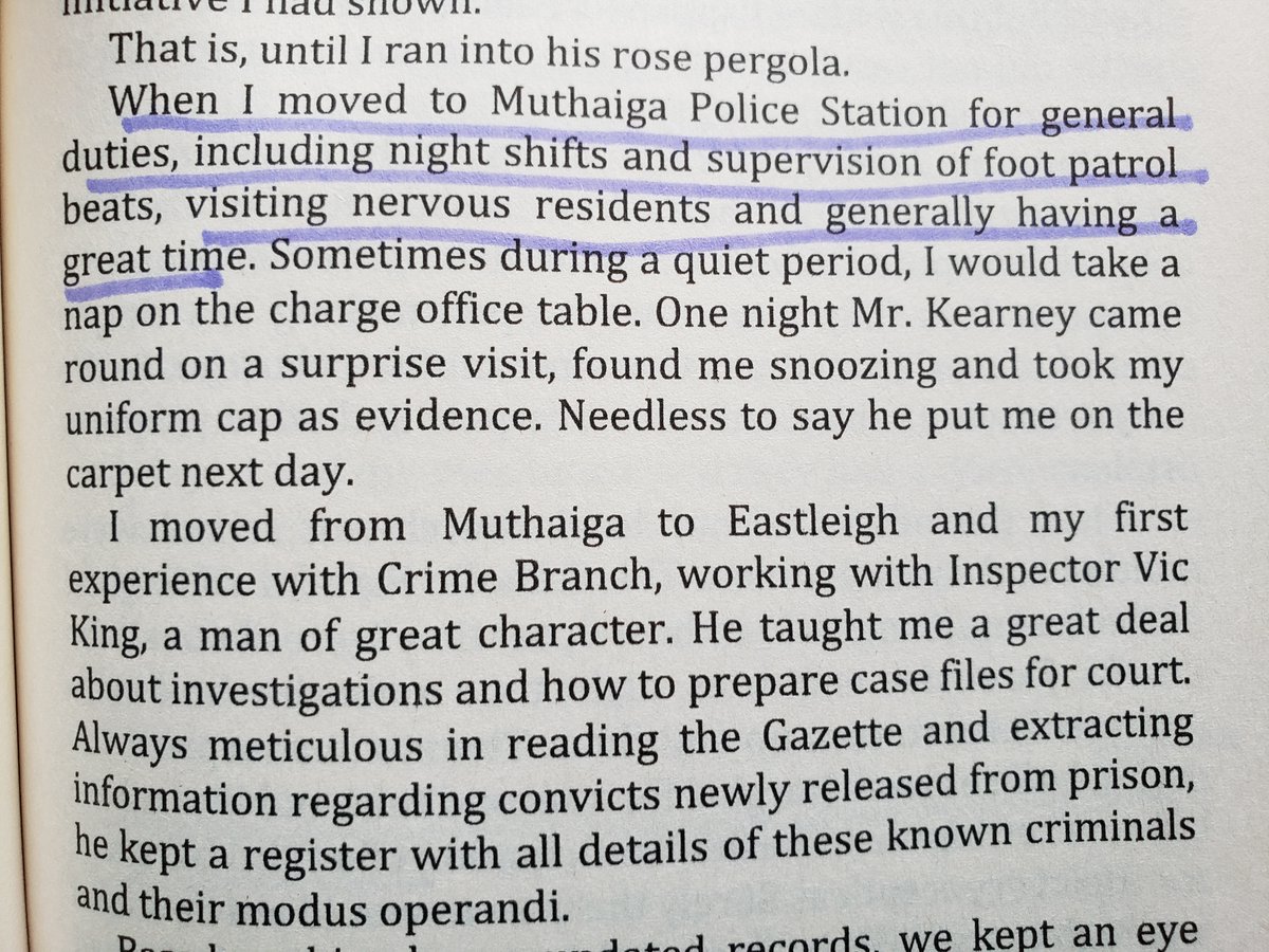 Colonial   #KenyaPoliceForce work was to protect the white elite,their black collaborators and the white settlers in the "white highlands". Officers paid courtesy calls to the elite to assure them of their safety and assigned black constables to protect them.Still happening in 2020