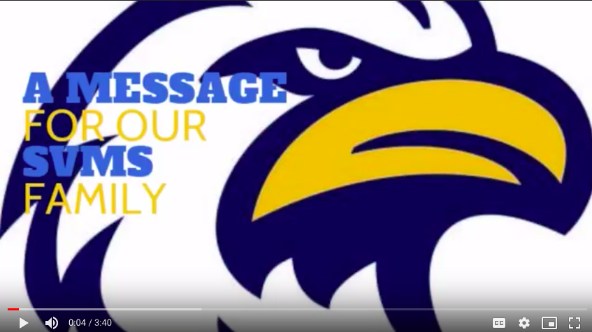 SVMSEagles's tweet photo. SVMS staff put together this video for our students.  We miss you but keep up the good work.  #InThisTogetherLPS #LPSLeads @ptsasvms
Click on this link to see our message.
https://t.co/Y5ZID88wqC https://t.co/BntxK2ERFg