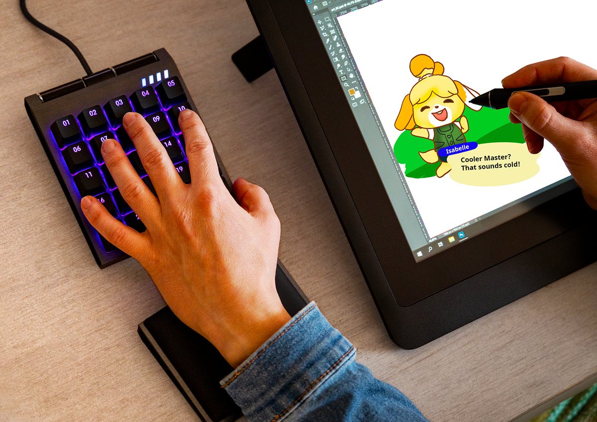 CoolerMaster's tweet photo. When your Controlpad says "work" but your head says "play". https://t.co/wvEyJmxZct