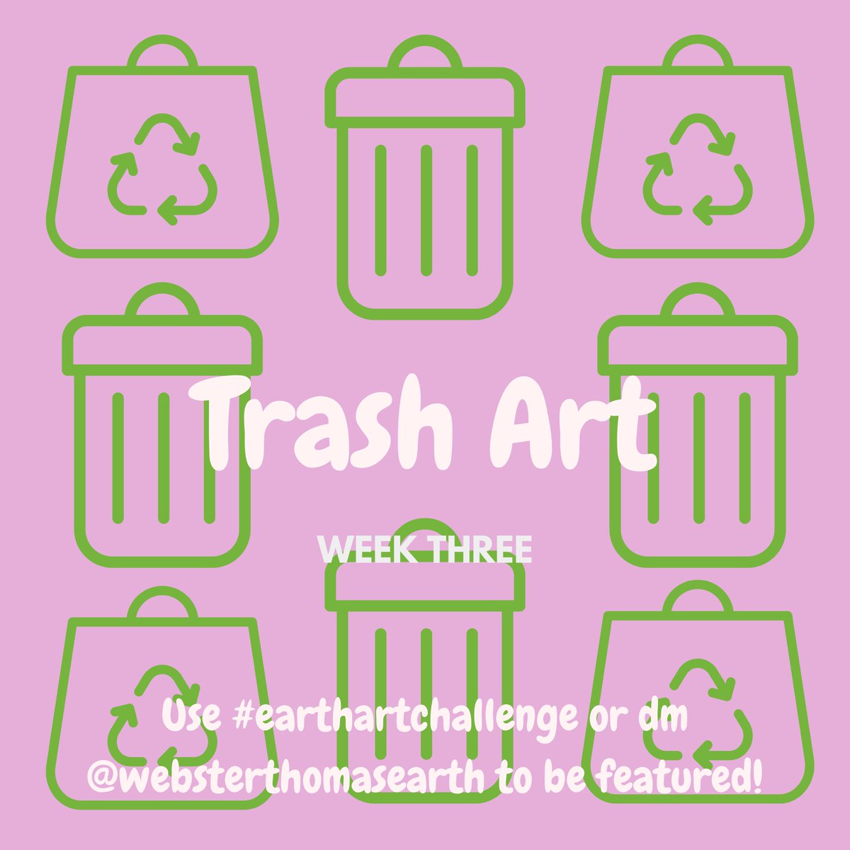 EarthWebster's tweet photo. Make a piece of art work by up-cycling trash or items from your recycling bin! Make sure to post using #earthartchallenge or dm is your work to be featured during Earth Week! We’ve loved seeing the past week’s art! Keep up the amazing work! @superwebstercsd @WCSDProud https://t.co/1qQfig7GKr
