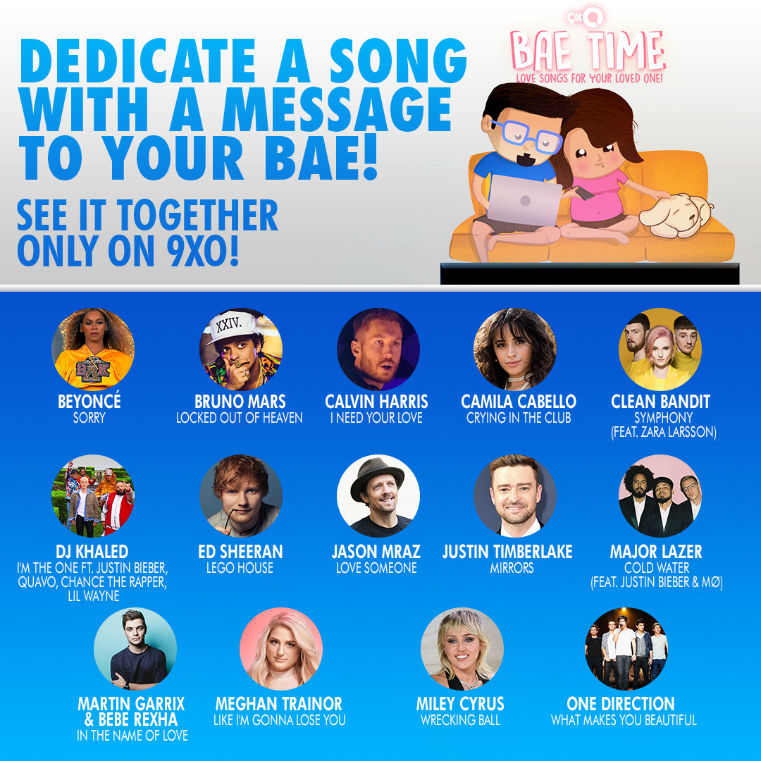 9XOIndia's tweet photo. Which song are you dedicating to your Bae?
#9XOBaeTime #Beyonce #BrunoMars #CalvinHarris #CamilaCabello #CleanBandit #EdSheeran #JasonMraz #MajorLazer #MeghanTrainor #MileyCyrus #OneDirection #DjKhalid #JustinBieber #LilWayne https://t.co/BFZ2AjamFZ