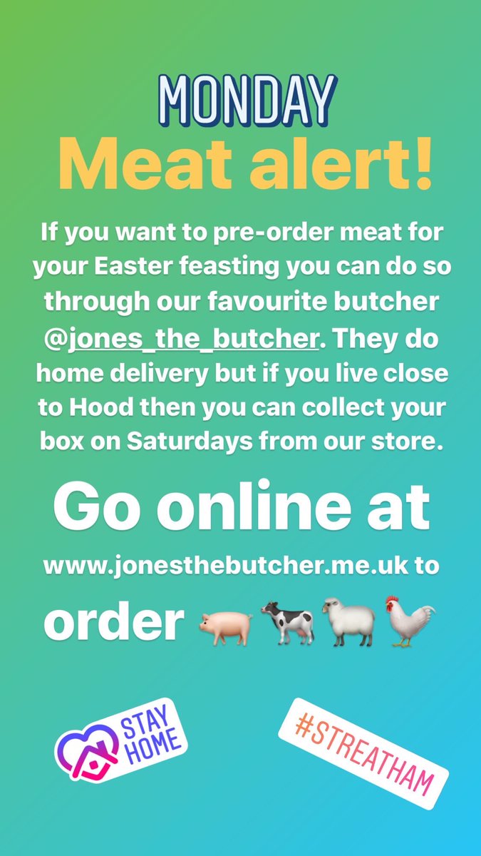 Monday meat 🥩 🍖🍗 alert 🚨 😊#streatham <a href="/Jones_HerneHill/">Jones, the Butcher</a>