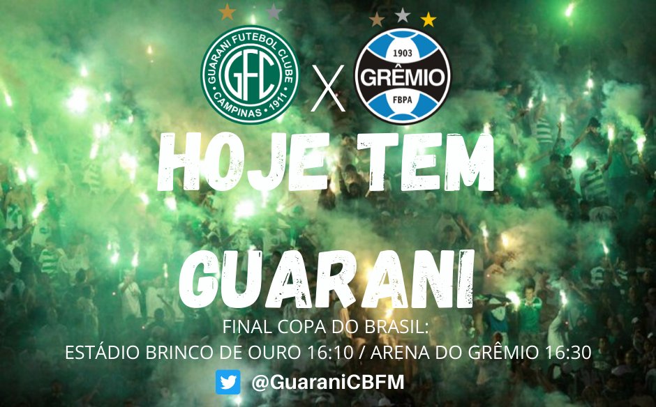 GuaraniCBFM's tweet photo. Se tudo sair como o planejado referente a disponibilidade dos managers hoje tem Guarani x Grêmio pela final da Copa do Brasil. 
#avantemeubugre #fm #fmon #FM20 #AquiéGuarani #Guarani #fé #sorte https://t.co/quFVaW7K9a