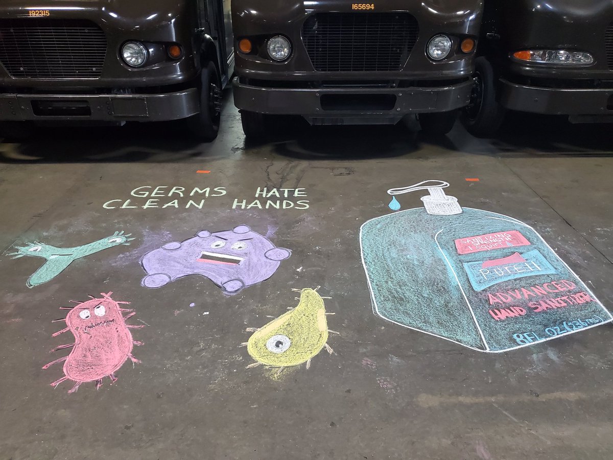 Hand sanitizer helps fight off the "GERMS"!!