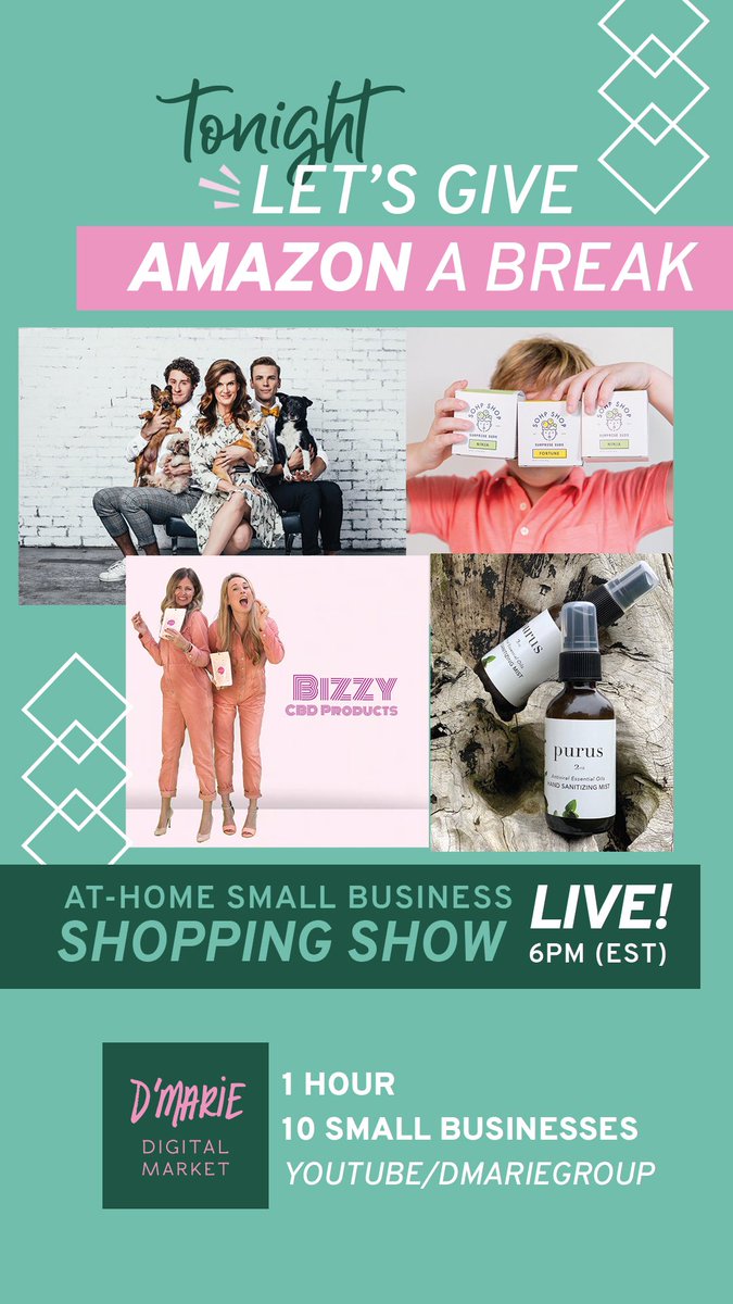 FrankSpadafora's tweet image. TUNE IN TODAY @ 6pmEST! YouTube/Dmariegroup to #supportsmallbusiness