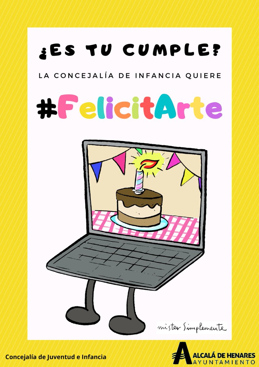 AytoAlcalaH's tweet photo. 🎂 La Concejalía de Infancia @AytoAlcalaH quiere #FelicitArte por tu cumpleaños
Artistas locales se suman a la campaña para que los peques de la ciudad reciban una felicitación personalizada
#EsteVirusLoParamosUnidos
➕ info 👇🏽 https://t.co/7TYj74G0lW
