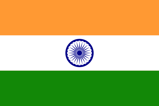 India. 5.5/10. A country steeped in history and grandeur this is a poor effort. The spinning wheel has 24 spokes and was proposed by Gandhi to symbolise the Indian peoples self reliance. The saffron represents courage, the white for truth and the green for faith. Adopted in 1947.