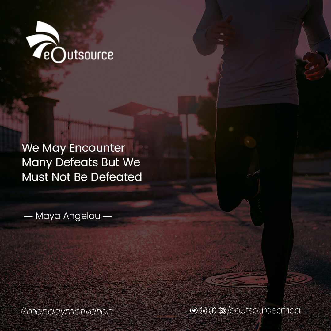 eoutsourcehq's tweet photo. We may encounter many defeats but we must not be defeated.

#eoutsource #MondayMotivation #MondayMorning #StaySafeNigeria #covid19 #lockdowneffect #staysafe #CoronaVirusInNigeria #StayHome #eoutsourcebenin #eoutsourceabuja #outsourcing https://t.co/uYXJZ6C50L