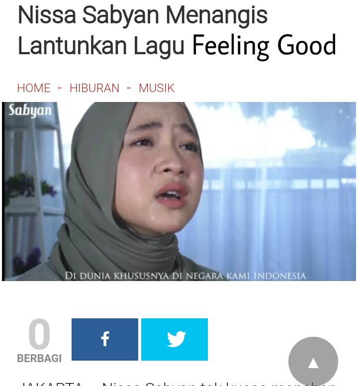 nissa sabyan nangis nissa sabyan nangis