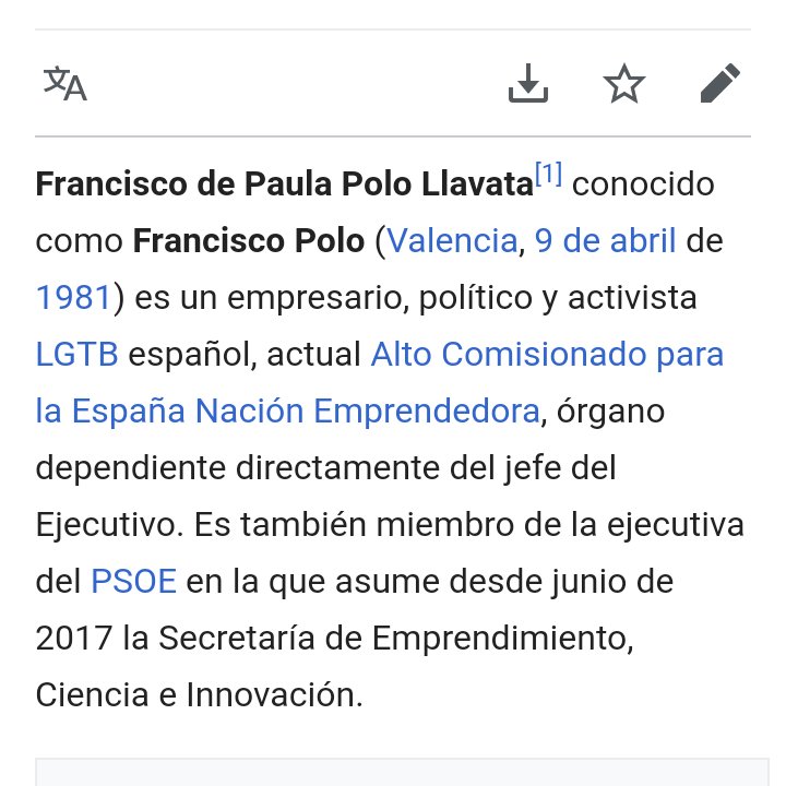 ¿Y quién es Francisco de Paula Polo Llavata?Miembro de la Ejecutiva del PSOE integrado en la Secretaría de Emprendimiento, Ciencia e Innovación.No hay más preguntas señoría.