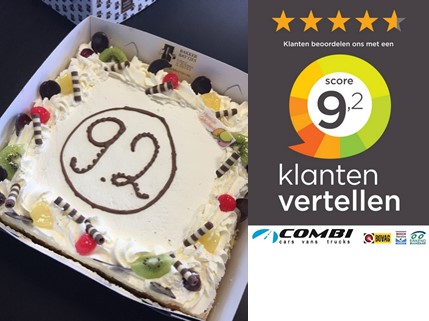 AutoCombi's tweet image. Dat is een taart waard! Van een 8.6 naar een 9.2!! Top waardering van onze klanten!! #klantenvertellen Zijn we best trots op!!!