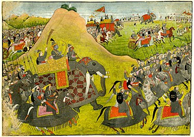 In Ramayana, Ravana frequently sends spies to the opposition camp to discover the exact military resources and plans of the enemy.Image of a scene from Ramayana.