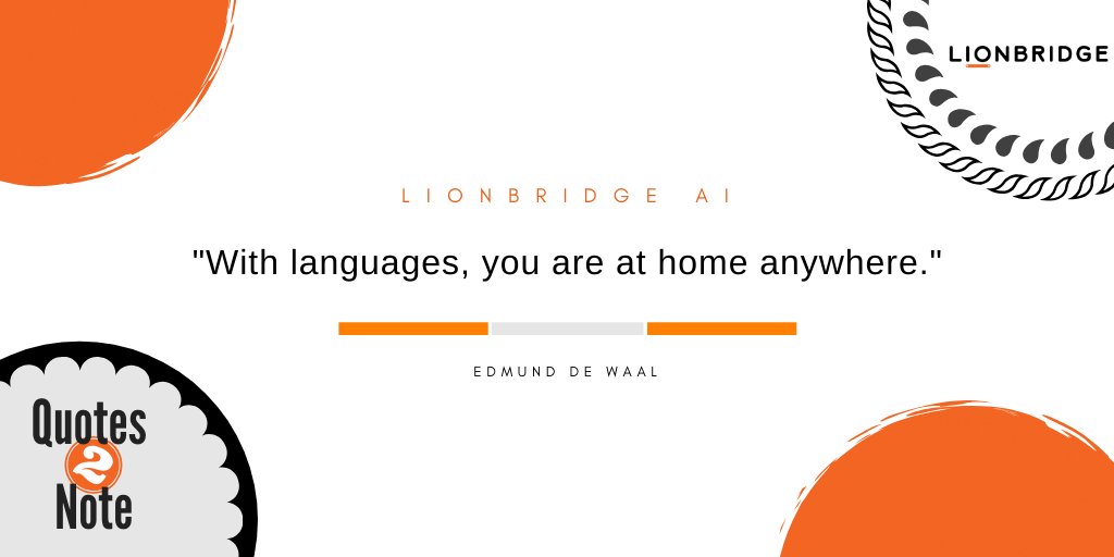 AICommunitybyTI's tweet photo. Today's quote is from an English artist, Edmund de Waal. 

#Quote2Note #quoteoftheday #Languages https://t.co/W9Hpr3Jo3S